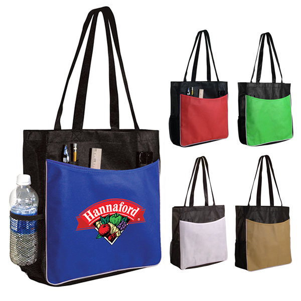 Promotional Non-Woven Business Tote Bag Full Color Digital