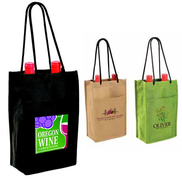 double wine bottle bag