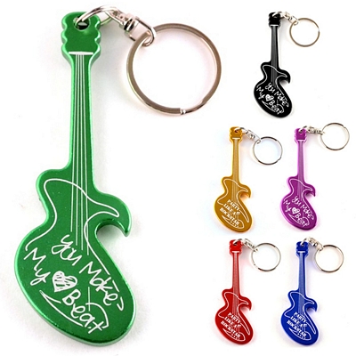 opener bottle aluminum guitar chain key promotional customized afn sku