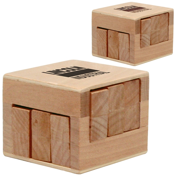 Promotional Wooden Sliding Cube Puzzle Customized Wooden Sliding Cube Puzzle