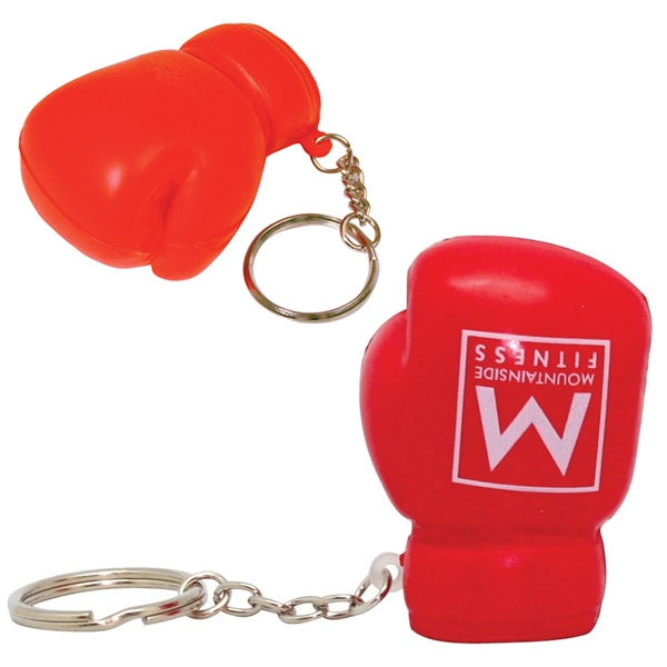 Promotional Boxing Glove Squeezie Keyring Customized Boxing Glove