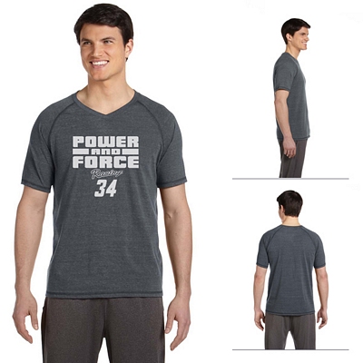All Sport M1105 Men's Performance Triblend Short-Sleeve V-Neck T-Shirt Customized All Sport M1105 Mens Performance Triblend Short-Sleeve V-Neck T-Shirt