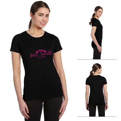All Sport W1101 Ladies' Performance Triblend Short-Sleeve T-Shirt Customized All Sport W1101 Ladies Performance Triblend Short-Sleeve T-Shirt