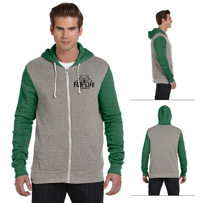 Alternative AA3203 Unisex Rocky Color Blocked Full-Zip Hoodie Customized Alternative AA3203 Unisex Rocky Color Blocked Full-Zip Hoodie
