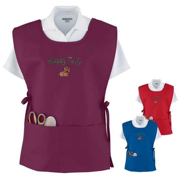 Augusta Sportswear 2090 Smock Apron Vest Embroidered Logo Augusta Sportswear Vest Aprons