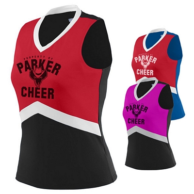 Augusta Sportswear 9200 Ladies' Cheerleader In-Motion Shell Shirt Customized Augusta Sportswear 9200 Ladies Cheerleader In-Motion Shell Shirt