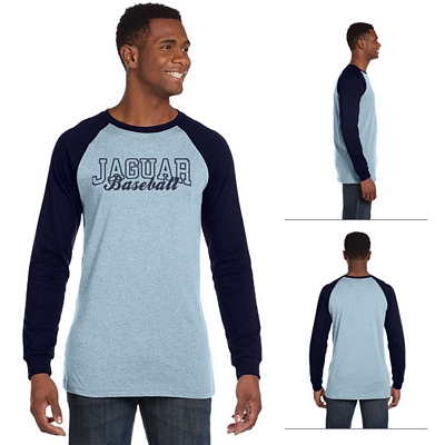 Bella 3000C Men's Jersey Long-Sleeve Baseball T-Shirt Customized Bella 3000C Men's Jersey Long-Sleeve Baseball T-Shirt