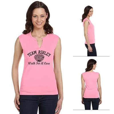 Bella B820 Ladies' Cotton/Spandex Slit-V Raglan T-Shirt Customized Bella B820 Ladies' Cotton/Spandex Slit-V Raglan T-Shirt