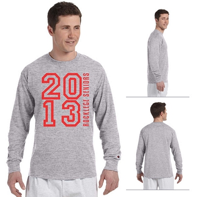 Champion CC8C Adult 5.2 oz Long-Sleeve Tagless T-Shirt Customized Champion CC8C Adult 5.2 oz Long-Sleeve Tagless T-Shirt