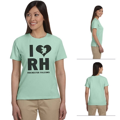 Devon & Jones DP155W Ladies' Stretch Jersey T-Shirt Customized Devon & Jones DP155W Ladies Stretch Jersey T-Shirt