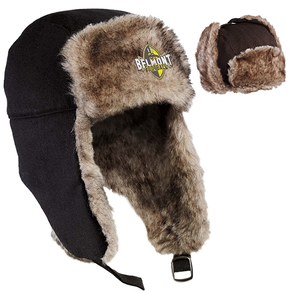 District DT625 Trapper Eskimo Hat Embroidered Logo District Eskimo Hats