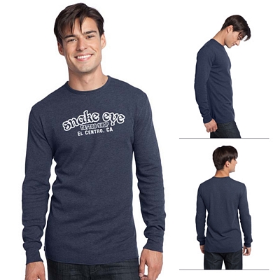 District DT118 Young Men's Long Sleeve Thermal Customized District DT118 Young Men's Long Sleeve Thermal