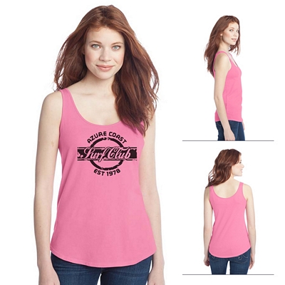 District DT2500 Junior Ladies' Cotton Swing Tank Customized District DT2500 Junior Ladies' Cotton Swing Tank