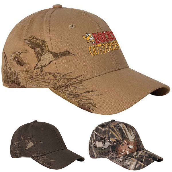 DriDuck 3254 Mallard Hunting Cap Embroidered Logo DriDuck Duck
