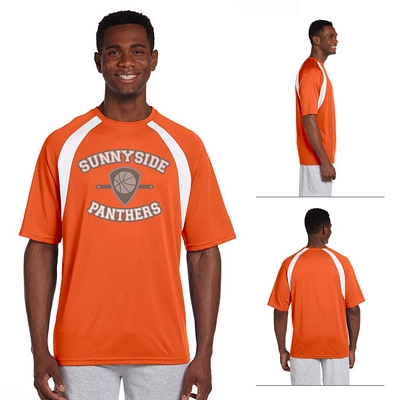 Harriton M322 4.2 oz Athletic Sport Colorblock T-Shirt Customized Harriton M322 4.2 oz Athletic Sport Colorblock T-Shirt