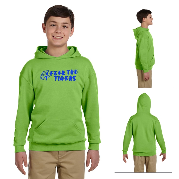 Jerzees 996Y Youth 8 oz NuBlend 50/50 Pullover Hood | Screen Printed Logo Jerzees Youth Hoodies