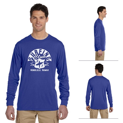 Jerzees 21ML 5.3 oz 100% Polyester Long-Sleeve T-Shirt Customized Jerzees 21ML 5.3 oz 100% Polyester Long-Sleeve T-Shirt