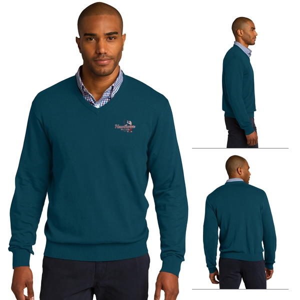 Port Authority Mens V Neck Sweater