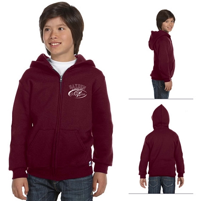 Russell Athletic 997HBB Youth Dri-Power Fleece Full-Zip Hood Customized Russell Athletic 997HBB Youth Dri-Power Fleece Full-Zip Hood
