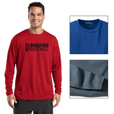 Sport-Tek K368 Dri-Mesh Long Sleeve T-Shirt Customized Sport-Tek K368 Dri-Mesh Long Sleeve T-Shirt