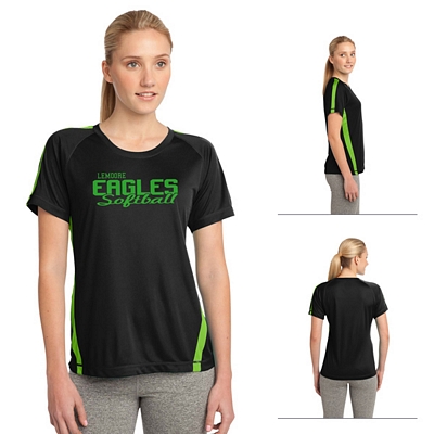 Sport-Tek LST351 Ladies Colorblock Competitor Tee Customized Sport-Tek LST351 Ladies Colorblock Competitor Tee