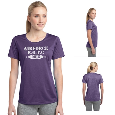 Sport-Tek LST360 Ladies Heather Contender Scoop Neck Tee Customized Sport-Tek LST360 Ladies Heather Contender Scoop Neck Tee
