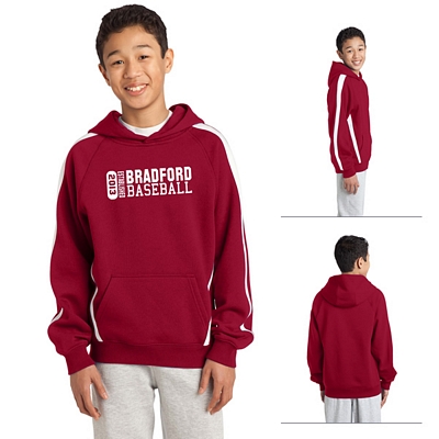 Sport-Tek YST265 Youth Sleeve Stripe Pullover Hooded Sweatshirt Customized Sport-Tek YST265 Youth Sleeve Stripe Pullover Hooded Sweatshirt