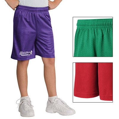 Sport-Tek YST510 Youth PosiCharge Classic Mesh Short Customized Sport-Tek YST510 Youth PosiCharge Classic Mesh Short