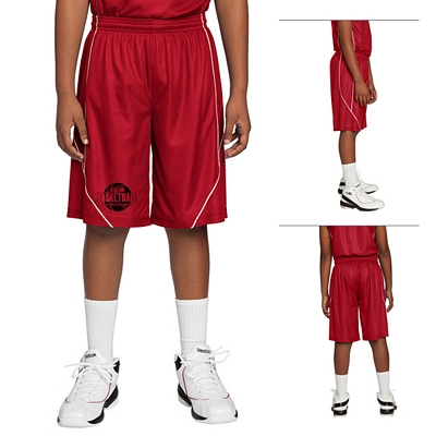 Sport-Tek YT565 Youth PosiCharge Mesh Reversible Spliced Short Customized Sport-Tek YT565 Youth PosiCharge Mesh Reversible Spliced Short