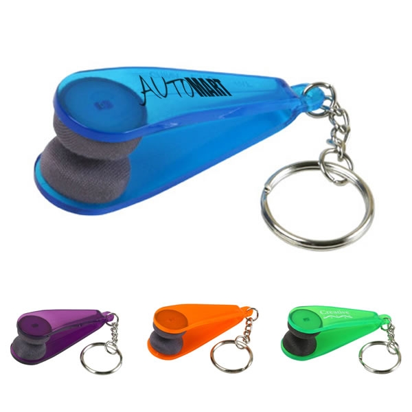 Promotional Eyeglass Cleaner Key Chain Customized Eyeglass Cleaner