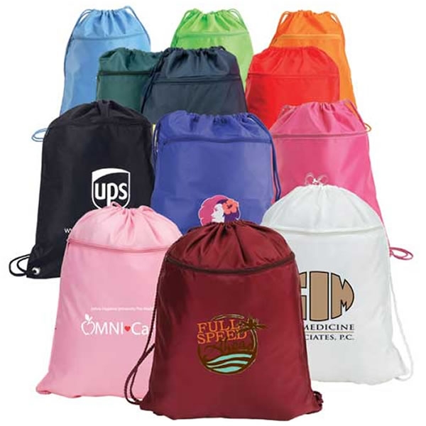 Promotional Bright Advertising Drawstring Backpack Customized Bright