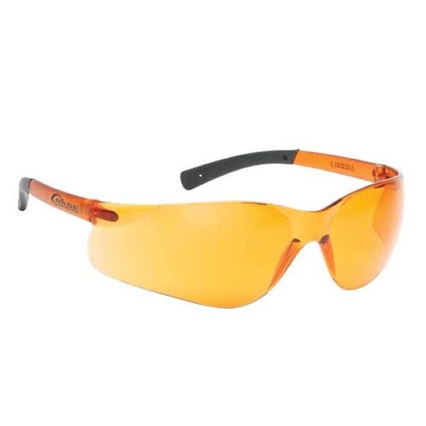 Promotional Lightweight Orange Lens WrapAround Safety Glasses