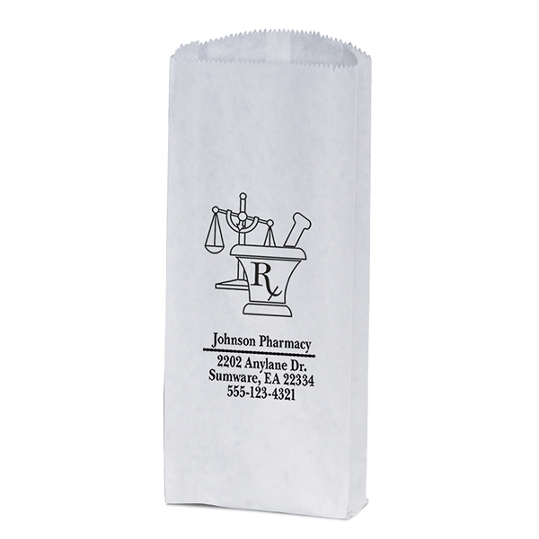Promotional Pharmacy Paper Bag 17PHB510 Customized Paper Shopping