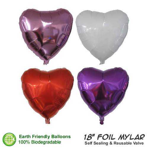 Customized Balloons | Heart Shaped Foil Mylar Balloons | Biodegradable ...