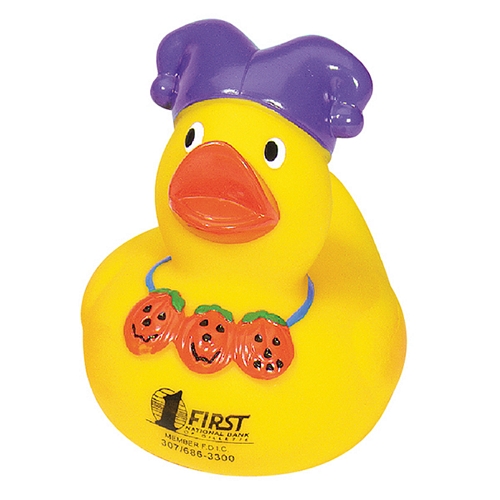 Customized Pumpkin Rubber Duck Promotional Pumpkin Rubber Duck