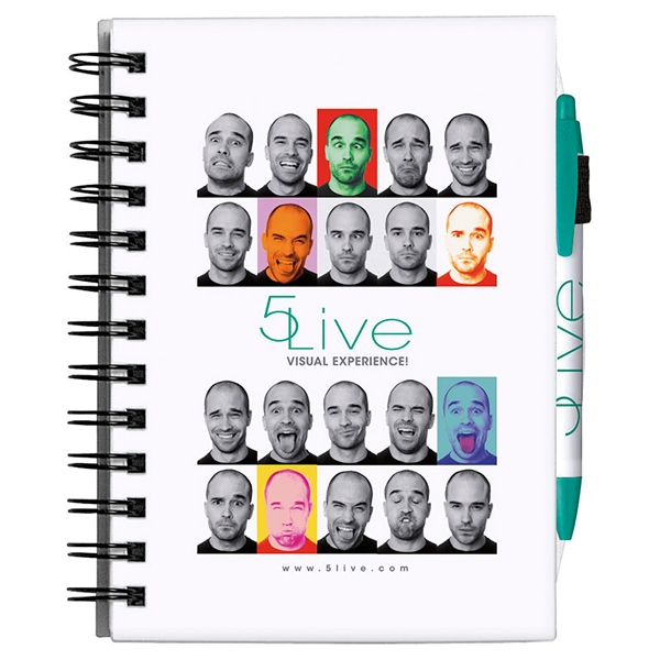 Customized BIC 5x7 Full Color Chipboard Cover Notebook Promotional BIC 5x7 Full Color