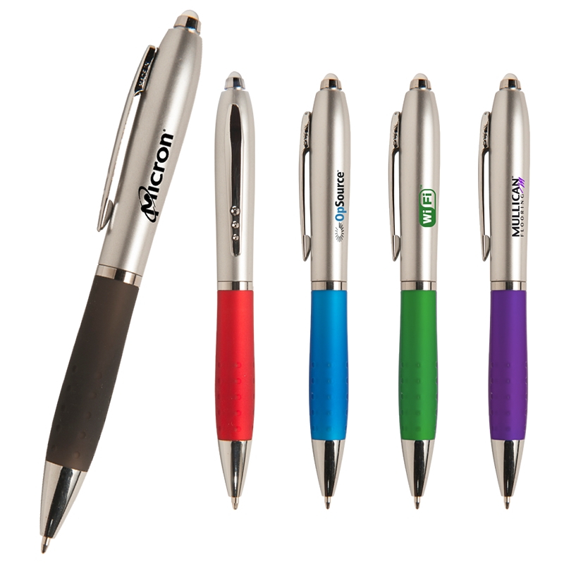 Promotional Merced Flashlight Grip Pen Customized Merced Flashlight