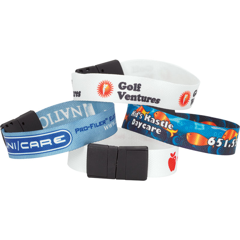 Customized Sublimated Recycled Event Wristband Promotional Sublimated