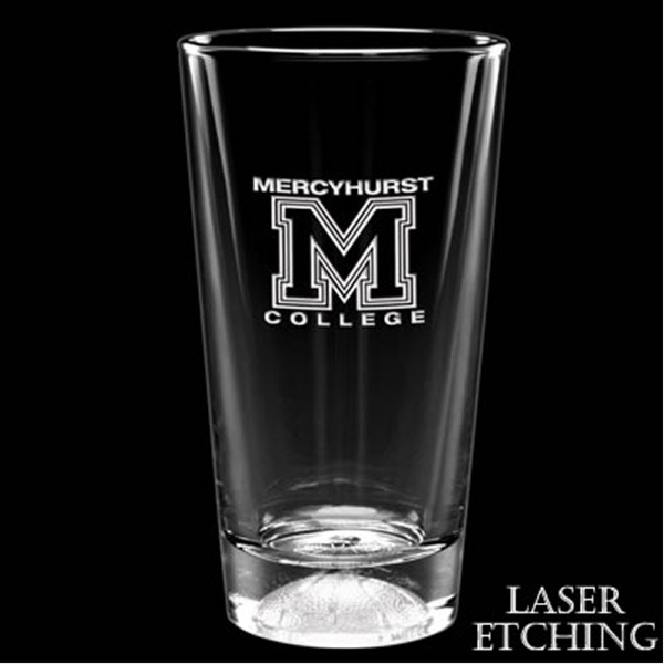 Promotional 16 oz. Sports Ball Mixing Glass with Deep Etching