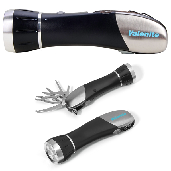 Promotional Brookstone 8 in 1 Flashlight Emergency Tool Customized