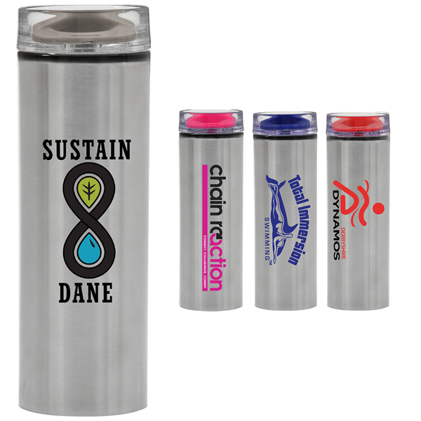 Promotional 15 oz. Parisian Stainless Steel Water Bottle Customized