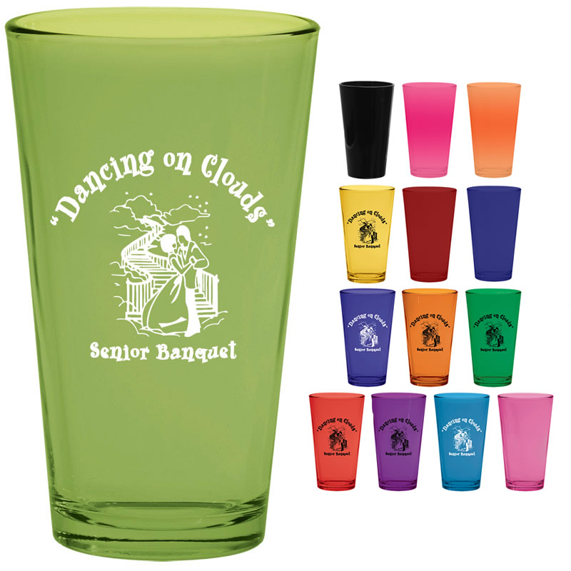 Promotional 16 Oz Pint Mixing Glass With Full Body Custom Glow Customized 16 Oz Pint Mixing 3549