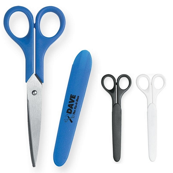 Promotional Scissors in an Imprinted Sleeve Customized Scissors in an