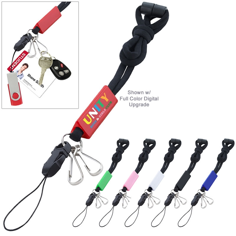 Promotional Hook and Loop Utility Attachments Lanyard Customized Hook and Loop Utility