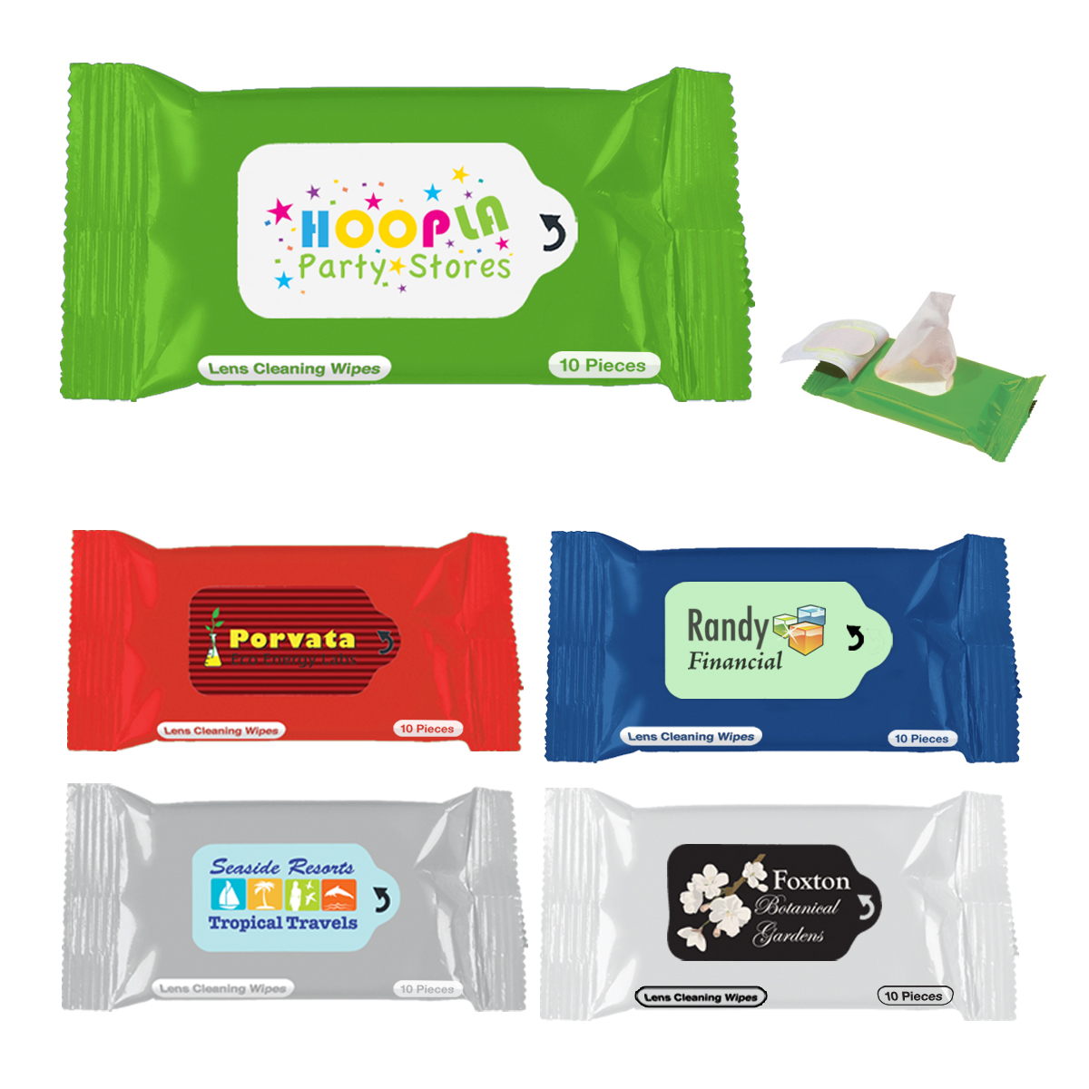 Promotional Lens Cleaner Wipes Packet Customized Lens Cleaner Wipes