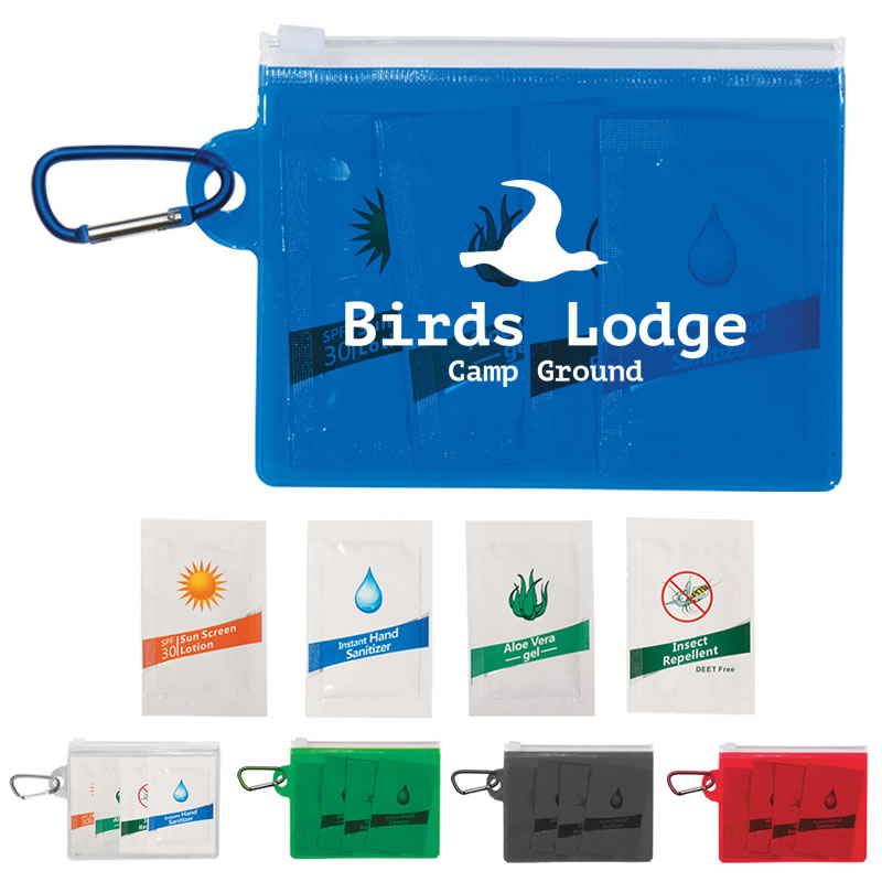 Promotional Outdoor Necessities Sunscreen Sanitizer Kit Customized 
