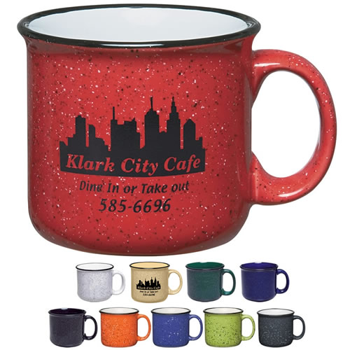 Customized 15 oz. Campfire Coffee Mug Promotional 15 oz. Campfire