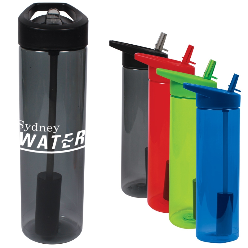 Customized 20 oz. Flip Straw MS Filter Bottle Promotional 20 oz. Flip Straw MS Filter Bottle