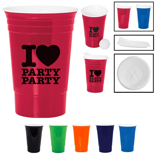 Customized 16 oz. GameDay Tailgate Cup Promotional 16 oz. GameDay