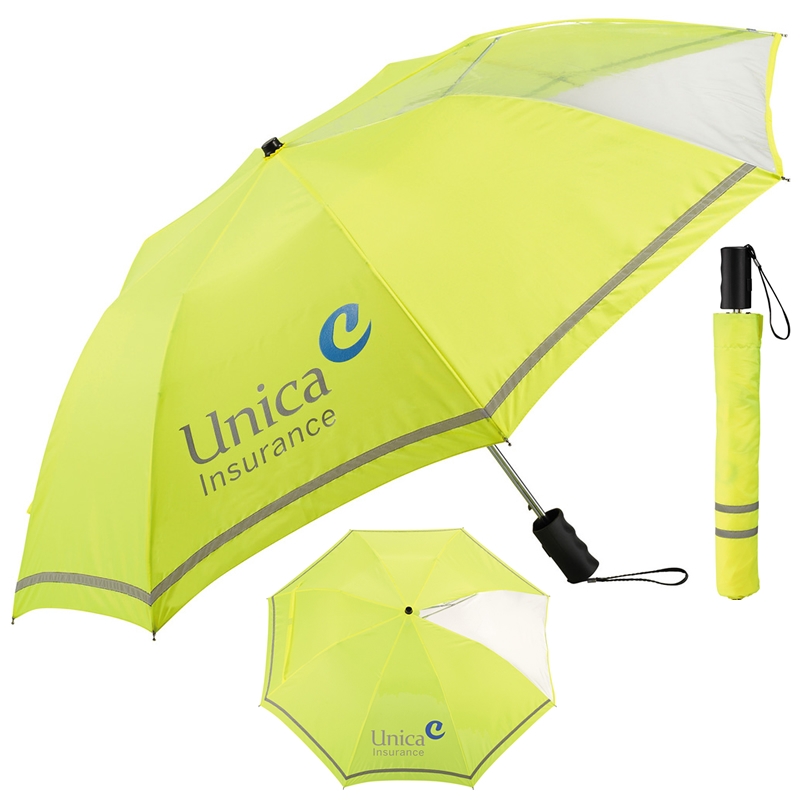 Promotional Stromberg 42" Clear View Safety Umbrella Customized